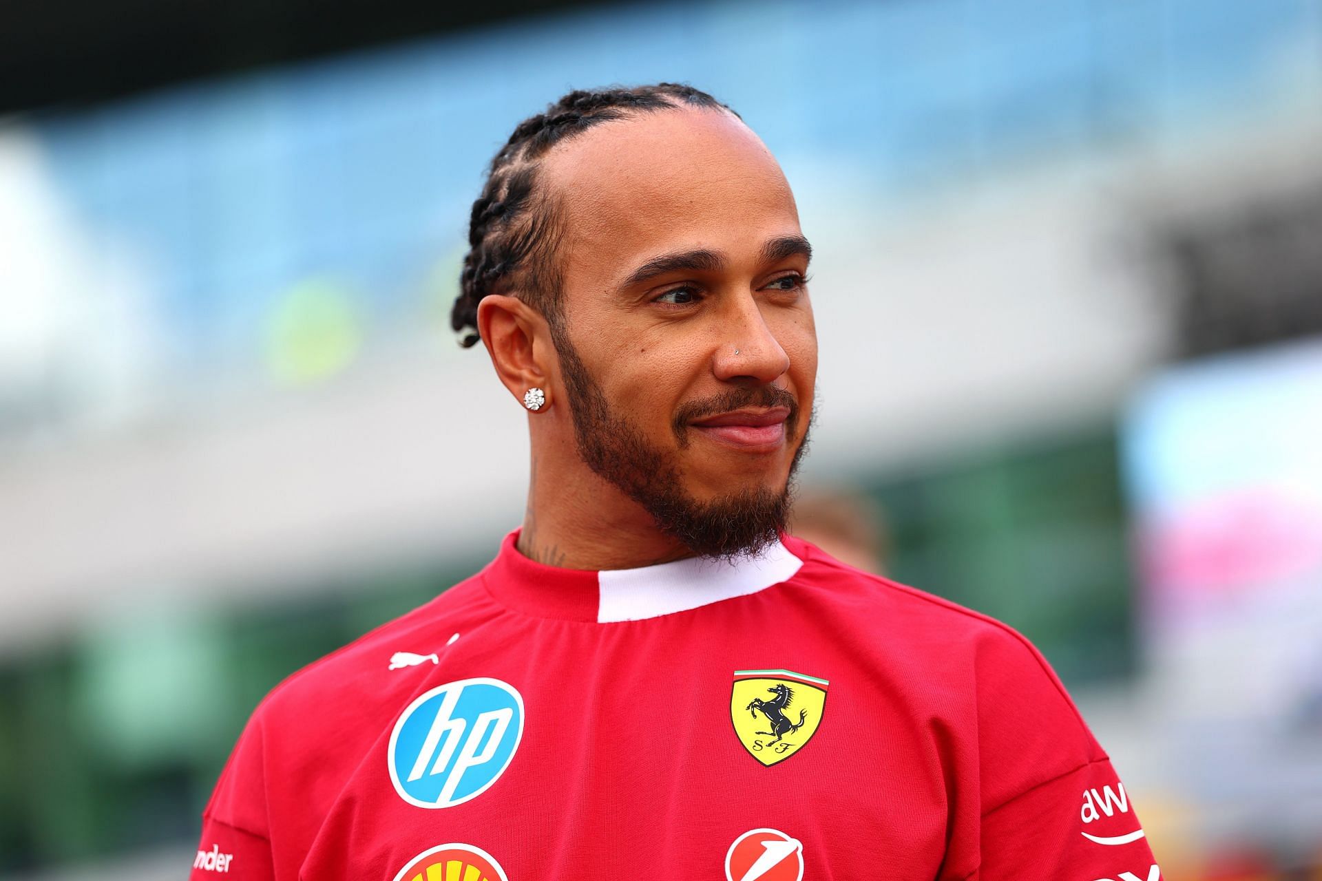 Lewis Hamilton during the British Grand Prix - Source: Getty